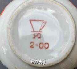 Vase boule art nouveau japonisant émaillée, signature à identifier N°111