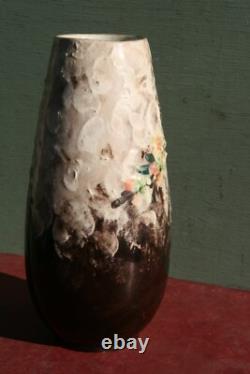 Vase céramique Jerome Massier art nouveau vers 1900 non signé