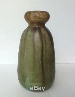 Vase col bulbeux Art Nouveau Alexandre Bigot grès céramique 1900