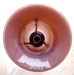 Vase cornet, goût Schneider en verre épais aux 3 couleurs, Art Nouveau / Déco