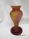 Vase dans le goût de Gallé Multicouches Pâte de Verre Ecole de Nancy Art Nouveau