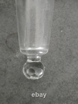 Vase de voiture en Cristal Taillé époque 1900 Art Nouveau