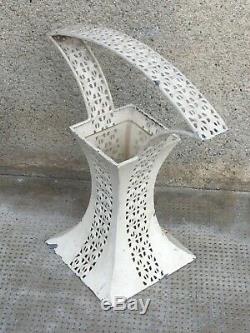 Vase design JOSEF HOFFMANN wiener werkstatte blumenkorb iron sheet glass 1905