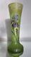 Vase émaillé LEGRAS Décor fleur d'iris 1900 ART NOUVEAU