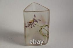 Vase émaillé Legras Montjoye Art nouveau verrerie (62300)