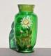 Vase émaillé Legras époque Art Nouveau a décor de fleurs vers 1900