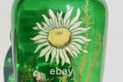 Vase émaillé Legras époque Art Nouveau a décor de fleurs vers 1900