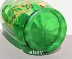 Vase émaillé Legras époque Art Nouveau a décor de fleurs vers 1900
