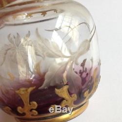 Vase en Cristal Art Nouveau 1900 Montjoye Saint Denis Daum Legras