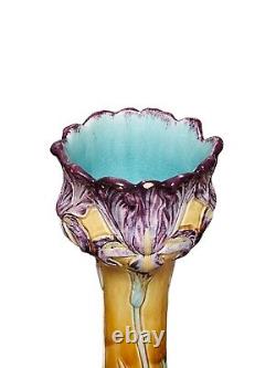 Vase en céramique, barbotine circa fin XIXème début XXème siècle Art nouveau