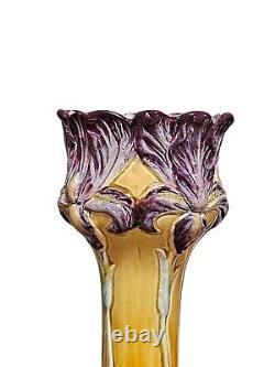 Vase en céramique, barbotine circa fin XIXème début XXème siècle Art nouveau