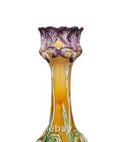 Vase en céramique, barbotine circa fin XIXème début XXème siècle Art nouveau