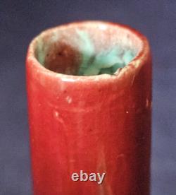 Vase en céramique monture laiton Art Nouveau Gui. 1900