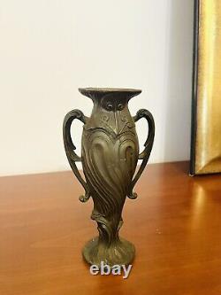 Vase en étain de style Art Nouveau époque début 20e siècle