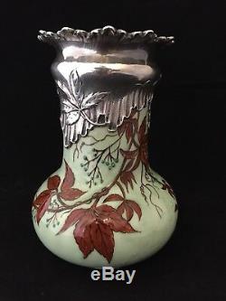 Vase en faience, ceramique de Sèvres Art nouveau Felix Optat Mllet