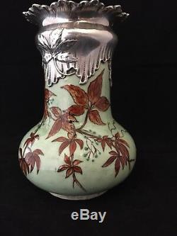 Vase en faience, ceramique de Sèvres Art nouveau Felix Optat Mllet