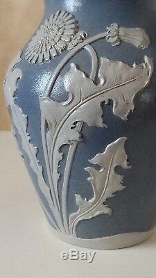Vase en grès S. P. GERZ, Allemagne, Art Nouveau, stoneware, jugendstil Steinzeug