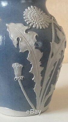 Vase en grès S. P. GERZ, Allemagne, Art Nouveau, stoneware, jugendstil Steinzeug