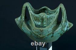 Vase en grès d'époque Art nouveau signé Emile Mousseux Marlotte sv Guimard 1900