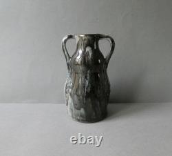 Vase en grès émaillé, signé, Georges Max Claudet Salins, style Art Nouveau