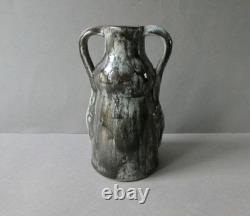 Vase en grès émaillé, signé, Georges Max Claudet Salins, style Art Nouveau