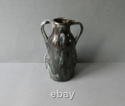Vase en grès émaillé, signé, Georges Max Claudet Salins, style Art Nouveau