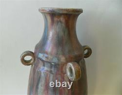 Vase en grès flammé Charles Greber Beauvais Art Nouveau rares couleurs