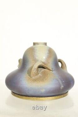 Vase en grès monture bronze période Art Nouveau signé BLACHE dlg Marcel Bing