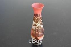 Vase en pâte de verre Art nouveau 1900 Emile Gallé