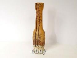 Vase en verre émaillé, Legras, Art Nouveau XIXè