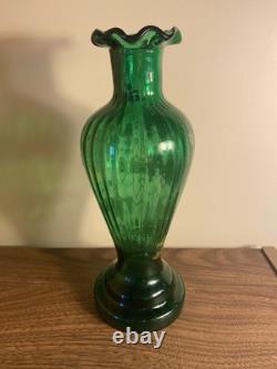 Vase en verre émaillé Legras, Décor Tokyo, Japonisant, 1900, Art nouveau