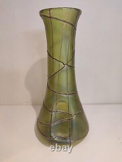 Vase en verre irisé art nouveau, jugendstil, Pallme Konig, Loetz, Kralik, 1900