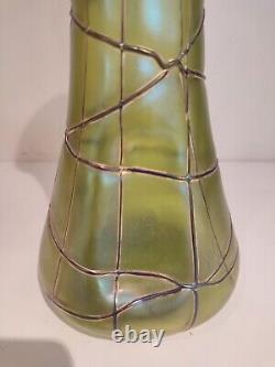 Vase en verre irisé art nouveau, jugendstil, Pallme Konig, Loetz, Kralik, 1900
