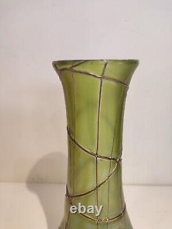Vase en verre irisé art nouveau, jugendstil, Pallme Konig, Loetz, Kralik, 1900