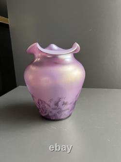 Vase en verre irisé, époque art nouveau Loetz Kralik jugendstil