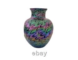Vase en verre irisé modèle écailles Kralik Secession Art Nouveau Jugendstil 1900