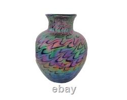 Vase en verre irisé modèle écailles Kralik Secession Art Nouveau Jugendstil 1900