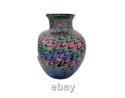Vase en verre irisé modèle écailles Kralik Secession Art Nouveau Jugendstil 1900