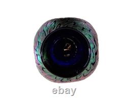 Vase en verre irisé modèle écailles Kralik Secession Art Nouveau Jugendstil 1900