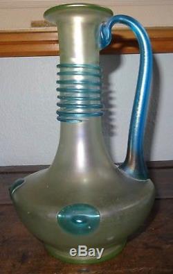 Vase en verre soufflé Bohême Loetz art nouveau 1900's