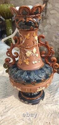 Vase estampillé Wilhelm Schiller & Sons d'époque art nouveau vers 1900