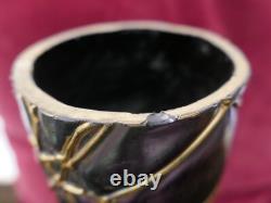 Vase iridescent veiné, Pallme Konig, Loetz, circa 1900, art nouveau, H 28cm
