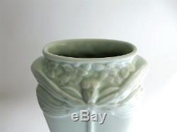 Vase libellule en porcelaine par Christofle céramique Art Nouveau 1889