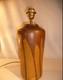 Vase monté en lampe en grès signé Léon Pointu Art nouveau Couleur marron