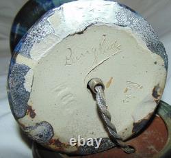 Vase monté en lampe jean langlade 32 cm signé et numeroté art nouveau