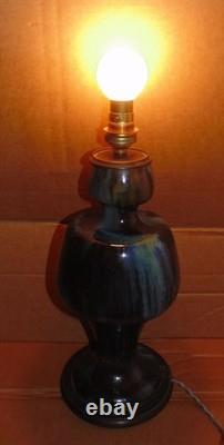 Vase monté en lampe jean langlade 32 cm signé et numeroté art nouveau