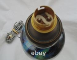 Vase monté en lampe jean langlade 32 cm signé et numeroté art nouveau