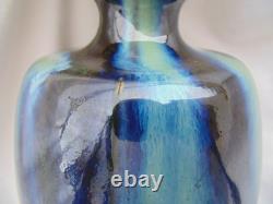 Vase monté en lampe jean langlade 32 cm signé et numeroté art nouveau