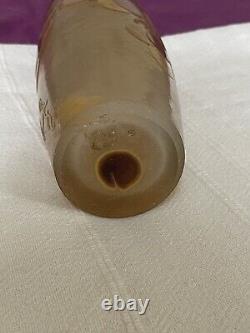 Vase pâte de verre Emile Gallé pampre vigne raisin art Nouveau XIXè