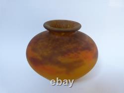 Vase pâte de verre Muler frères Luneville art nouveau art déco